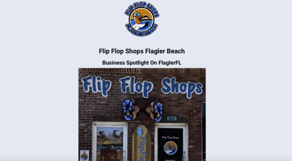 flagler fl, flip flop shops flagler beach spotlight page