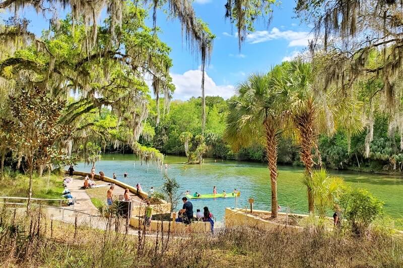 FLAGLER FL, Swim and Fish Lake George, SALT SPRINGS FISHING