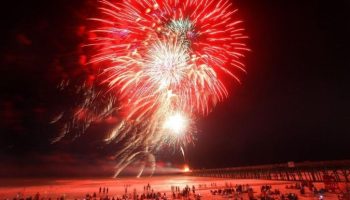 flagler beach fireworks surfboard drop